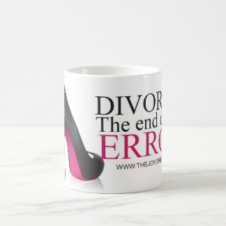 Schuh-"Scheidung. Das Ende eines Fehlers." Tasse