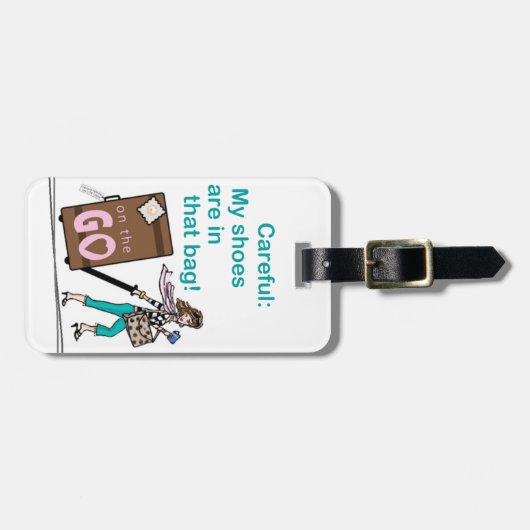 Schuh-Tasche Gepäckanhänger (Vorderseite horizontal)