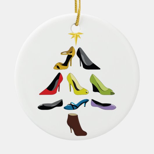 Schuhbaum Keramik Ornament (Vorne)