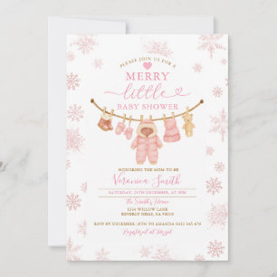 Schuhcreme Kleidung Merry Little Baby Dusche Einladung