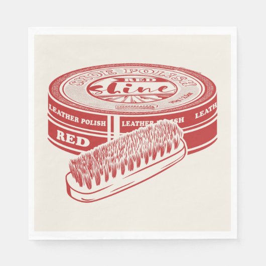 Schuhcreme Serviette (Vorderseite)