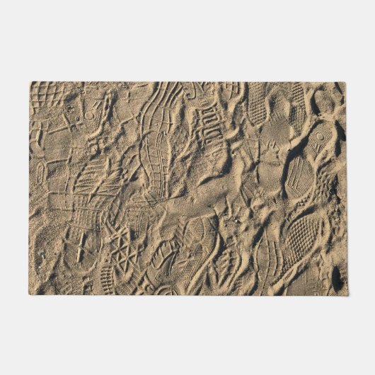Schuhdrucke im Sand Fußmatte (Vorderseite)