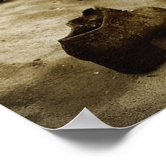 Schuhe an der Donau Poster (Ecke)