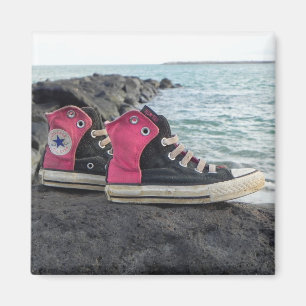 Schuhe auf dem Strand Magnet