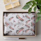 Schuhe aus dekorativem Papierpapier Seidenpapier (Geschenk)