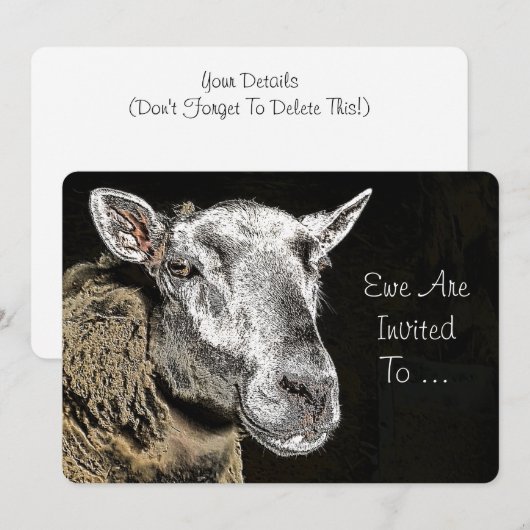 SCHUHE EINLADUNG (Vorne/Hinten)