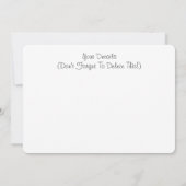 SCHUHE EINLADUNG (Rückseite)