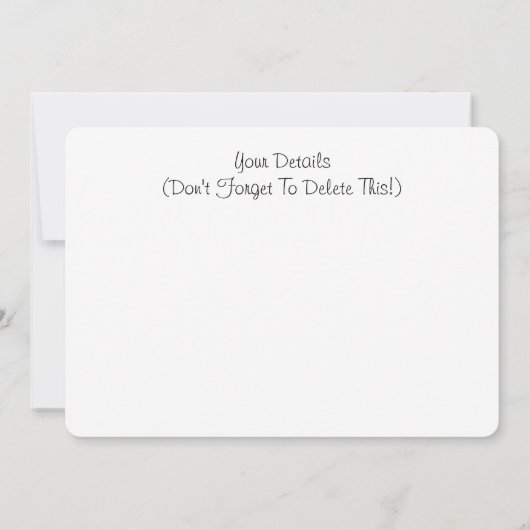 SCHUHE EINLADUNG (Rückseite)