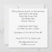 Schuhe für gedachte Bridal Dusche Einladung (Rückseite)