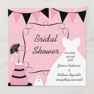 Schuhe für gedachte Bridal Dusche Einladung