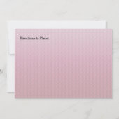 Schuhe, Gartengürtel und rosa Textur Brautparty Einladung (Rückseite)