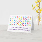 "Schuhe" Geburtstagskarte Karte (Gelbe Blume)