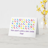 "Schuhe" Geburtstagskarte Karte (Gelbe Blume)