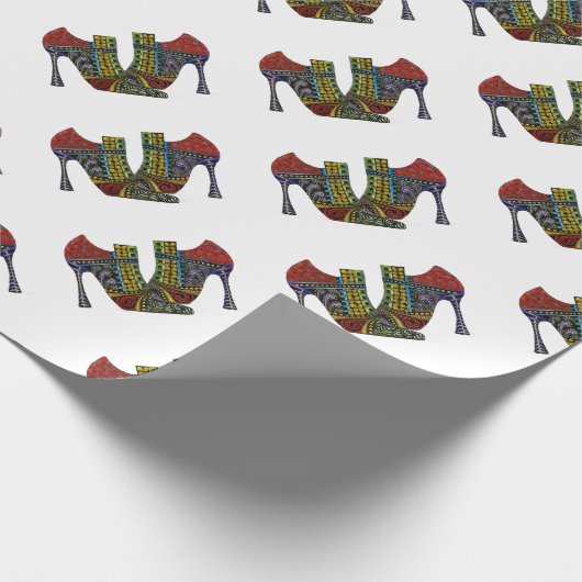 Schuhe Geschenkpapier (Ecke)