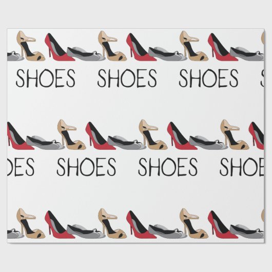 Schuhe Geschenkpapier (Flach)