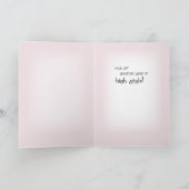 Schuhe, Handtücher, rosa Geburtstag Karte (Innenseite)