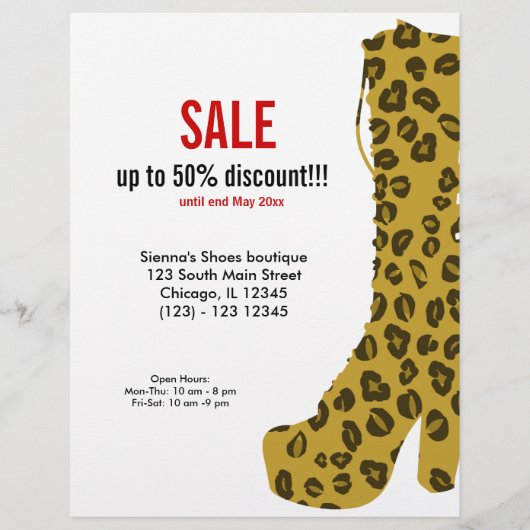 Schuhe im Angebot Flyer (Vorne)