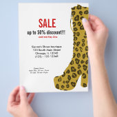 Schuhe im Angebot Flyer (Hand)