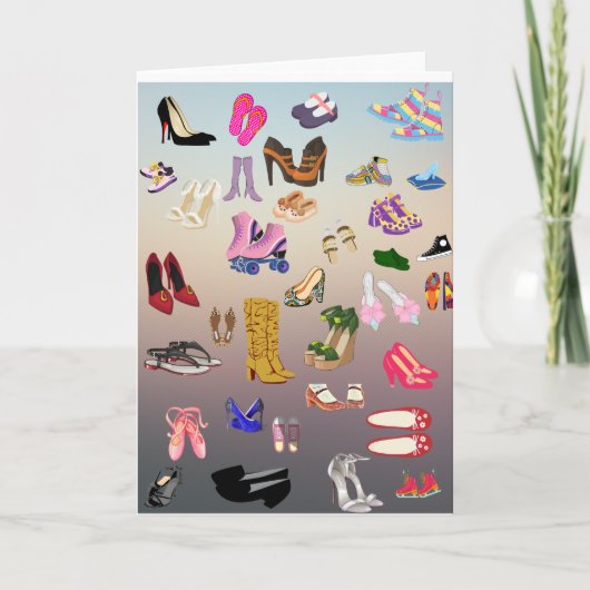 Schuhe Karte (Vorderseite)