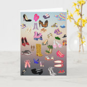 Schuhe Karte (Gelbe Blume)