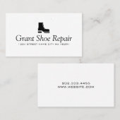 Schuhe, Mäntel, Reparaturladen Visitenkarte (Vorne/Hinten)