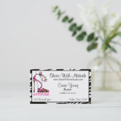 "Schuhe mit Haltung" Visitenkarte (Stehend Vorderseite)