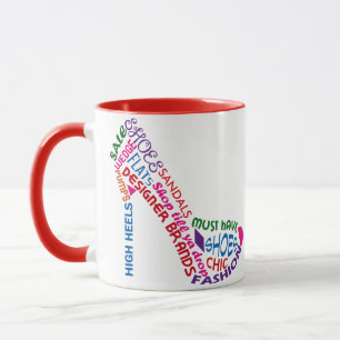 Schuhe mit hohen Heften Tasse