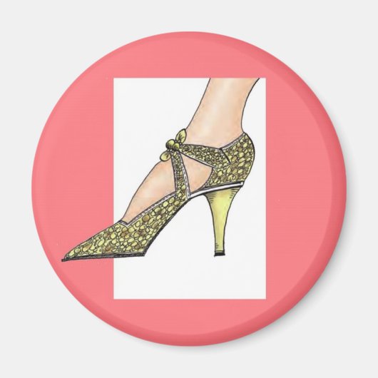 Schuhe mit hohen Heulen in den 1920ern Magnet (Vorne)