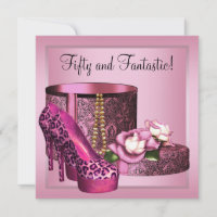 Schuhe mit hoher Ferse Frauen rosa Leopard 50. Geb