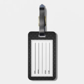 Schuhe mit rotem Oberteil Gepäckanhänger (Rückseite vertikal)