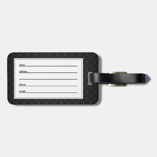 Schuhe mit rotem Oberteil Gepäckanhänger (Rückseite horizontal)