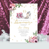 Schuhe Quinceañera Rosa Sneaker Absätze 15 Floral