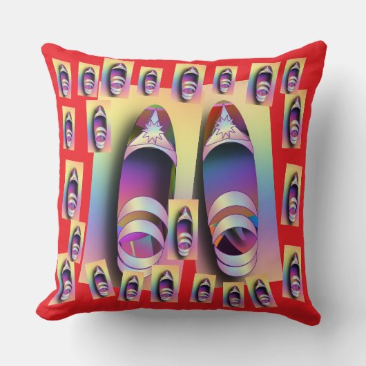 Schuhe + Rot Kissen (Vorderseite)