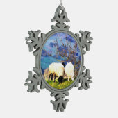 SCHUHE SCHNEEFLOCKEN Zinn-Ornament (Links)