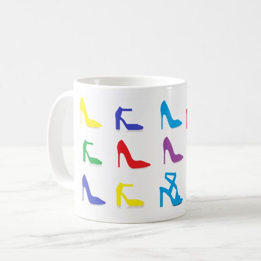 Schuhe, Schuhe, Schuhe Tasse (Vorderseite Links)