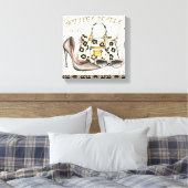 Schuhe, Taschen und Brillen Leinwanddruck (Insitu (Schlafzimmer))