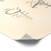 Schuhe und Heelse 1958 Patent Art Old Peper Poster (Ecke)