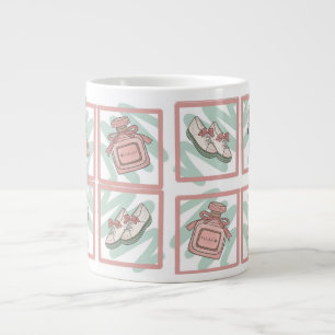 Schuhe und Parfüm Schuhliebhaber Pastellfarben Jumbo-Tasse