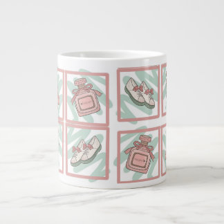 Schuhe und Parfüm Schuhliebhaber Pastellfarben Jumbo-Tasse