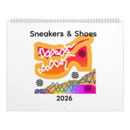 Schuhe und Schuhe Spaß Kalender