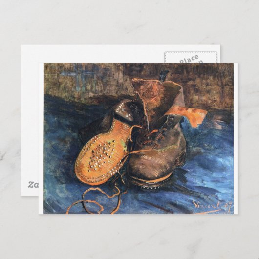 Schuhe - Vincent Van Gogh Postkarte (Vorne/Hinten)
