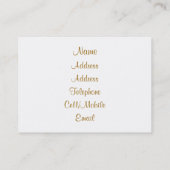 SCHUHE VISITENKARTE (Rückseite)