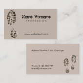 schuhe visitenkarte (Vorne/Hinten)