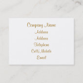 SCHUHE VISITENKARTE (Rückseite)