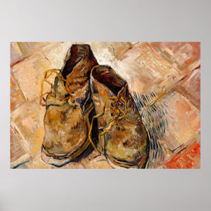 Schuhe von Van Gogh Gemälde Art Poster