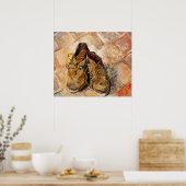 Schuhe von Van Gogh Gemälde Art Poster (Küche)