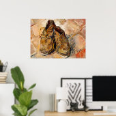 Schuhe von Van Gogh Gemälde Art Poster (Heimbüro)