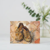 Schuhe von Van Gogh Gemälde Art Postkarte (Stehend Vorderseite)