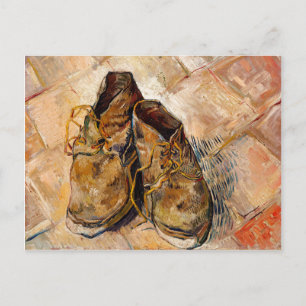 Schuhe von Van Gogh Gemälde Art Postkarte