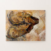 Schuhe von Van Gogh Gemälde Art Puzzle (Horizontal)